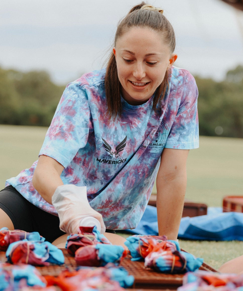 The Tie Dye Project x MAVS Netball Bibs