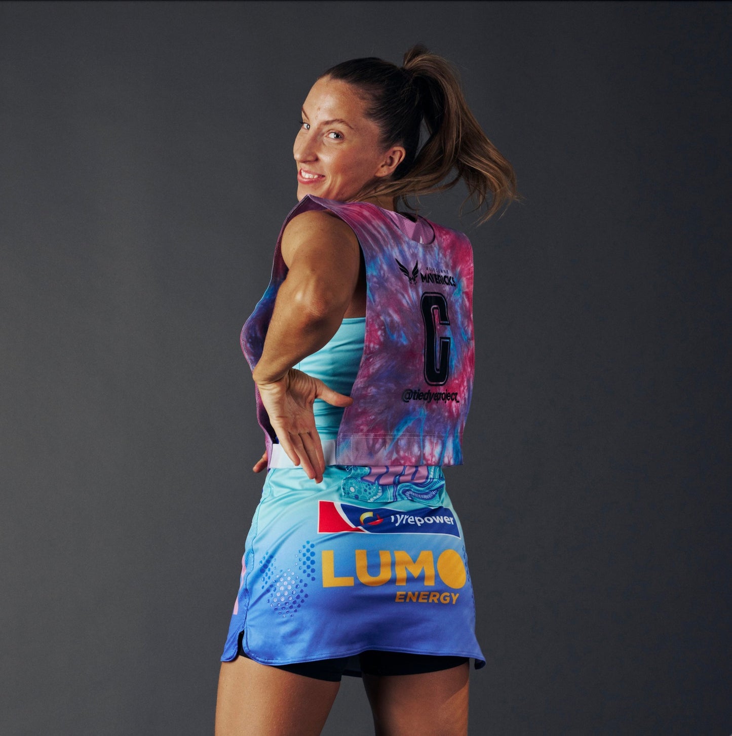 The Tie Dye Project x MAVS Netball Bibs